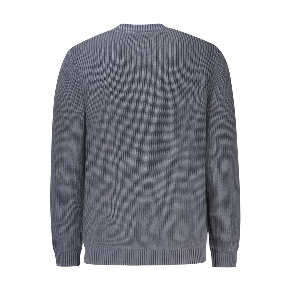 Blue Cotton Men's Sweater - ventzia
