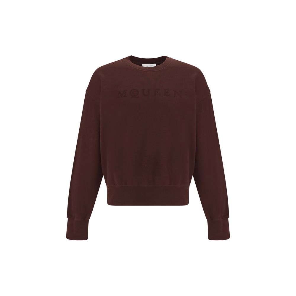 Brown Cotton Sweatshirt - ventzia