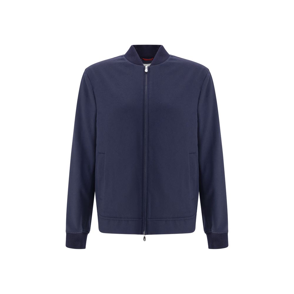 Blue Cashmere Bomber - ventzia