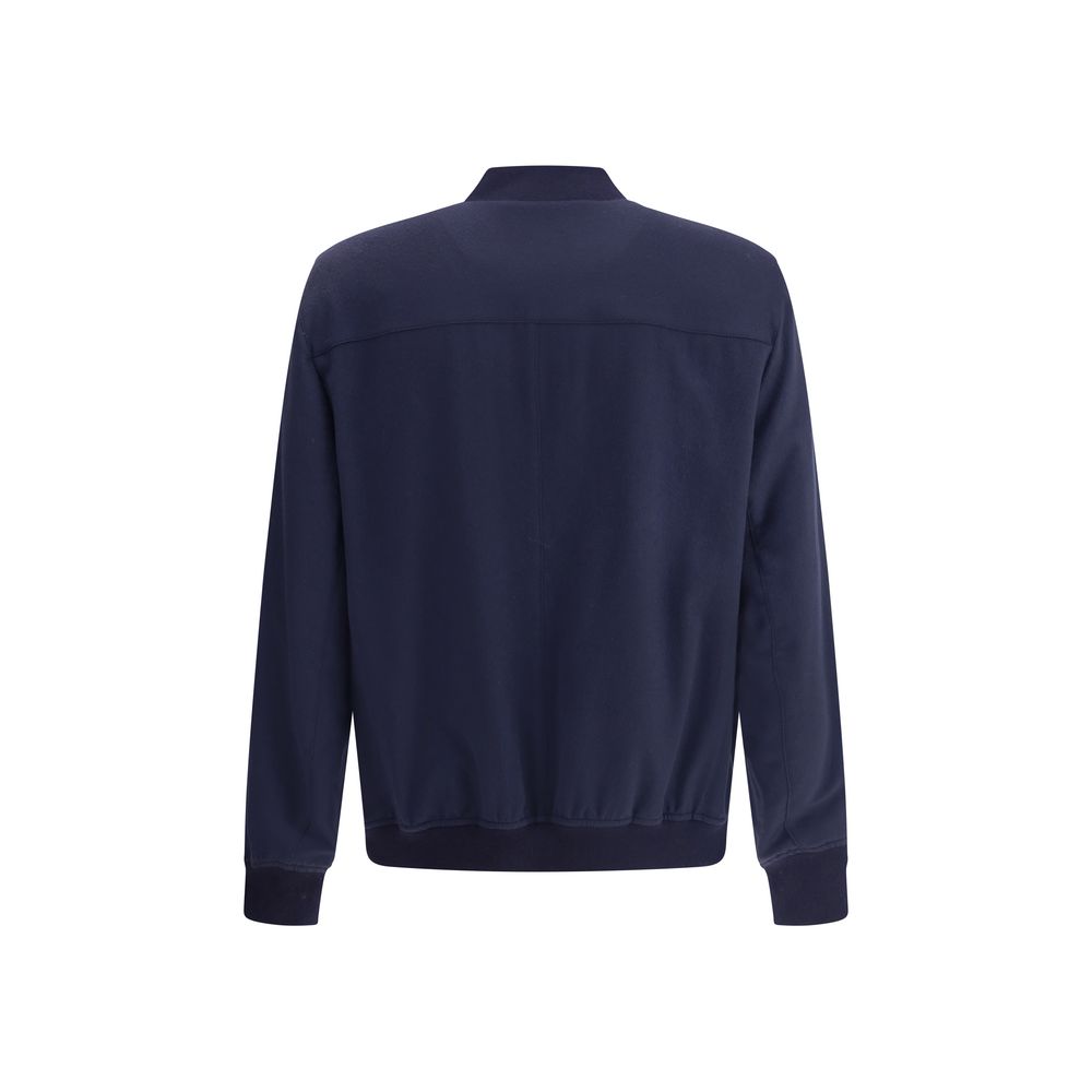 Blue Cashmere Bomber - ventzia
