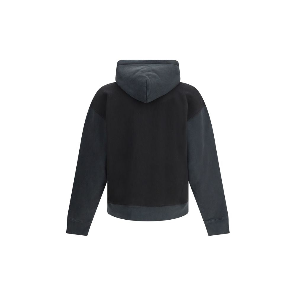 Black Cotton Sweatshirt - ventzia