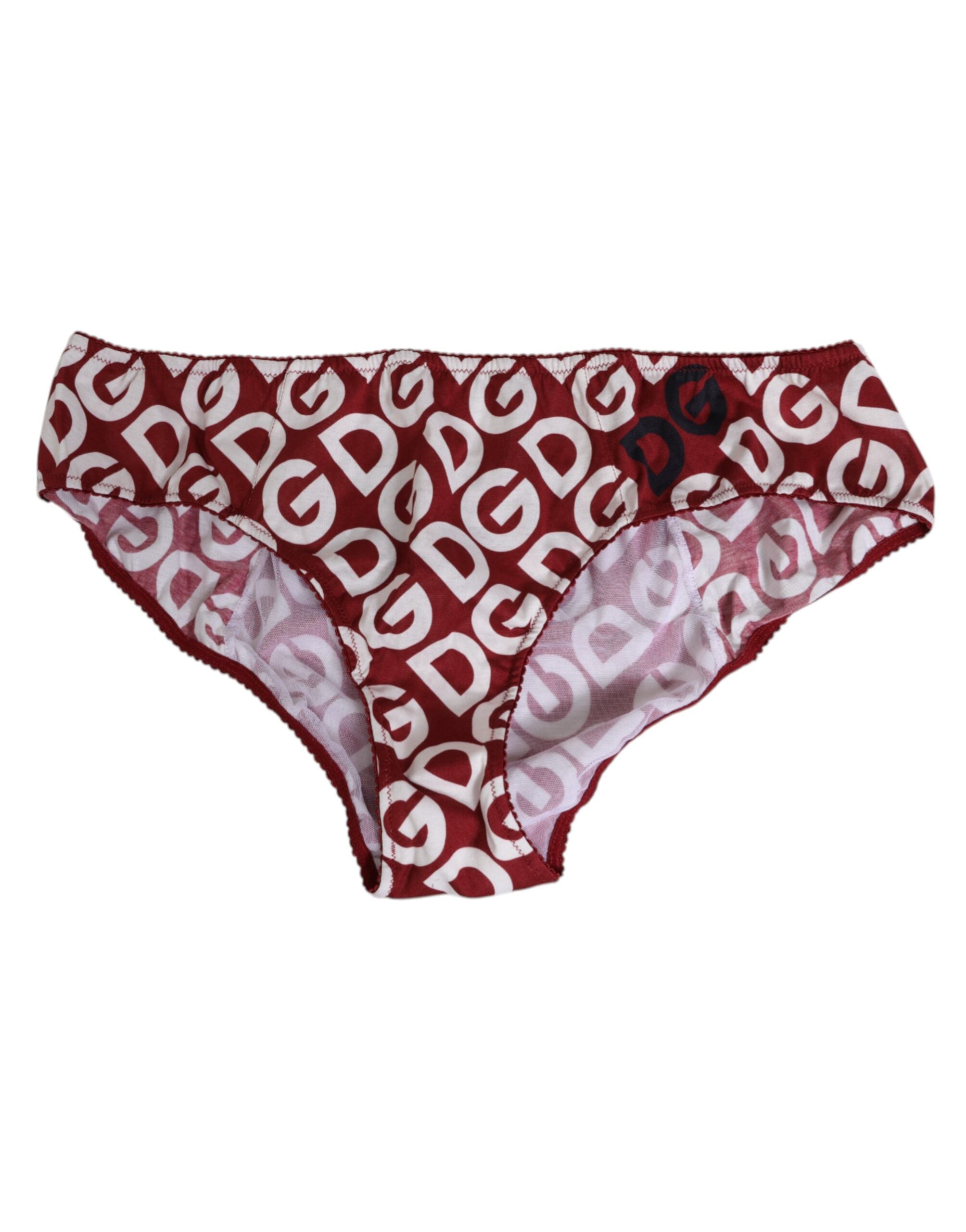 Bordeaux DG Logo Slip Bottom Brief Underwear - ventzia