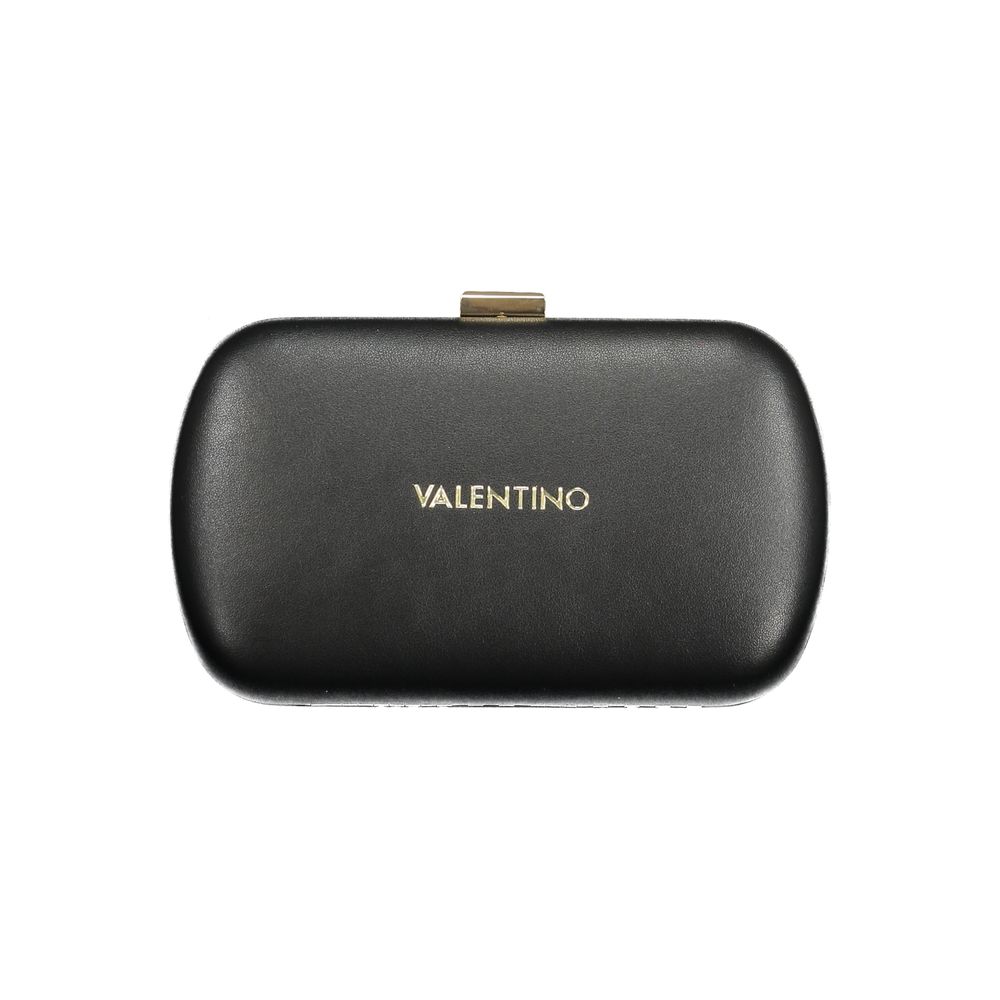 Black Polyurethane Women Handbag - ventzia