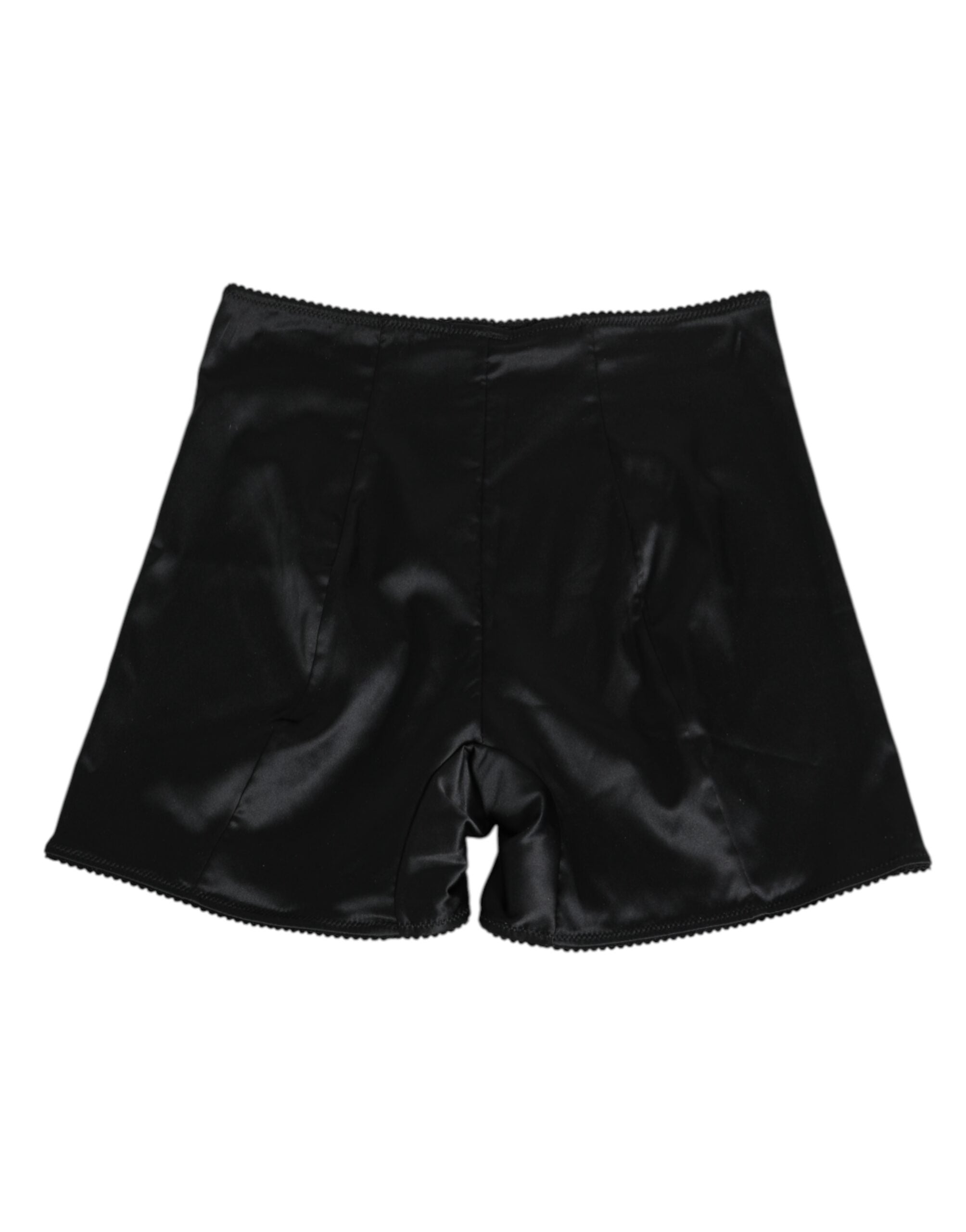 Black Silk Stretch Slip Cycling Women Underwear - ventzia