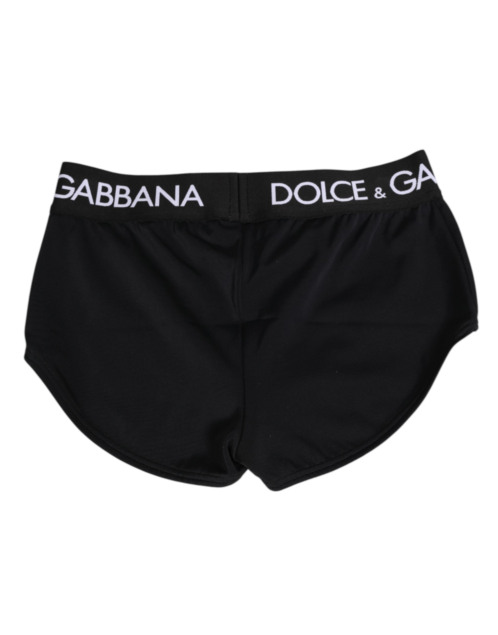 Black Nylon Logo Waistband Shorts Underwear - ventzia