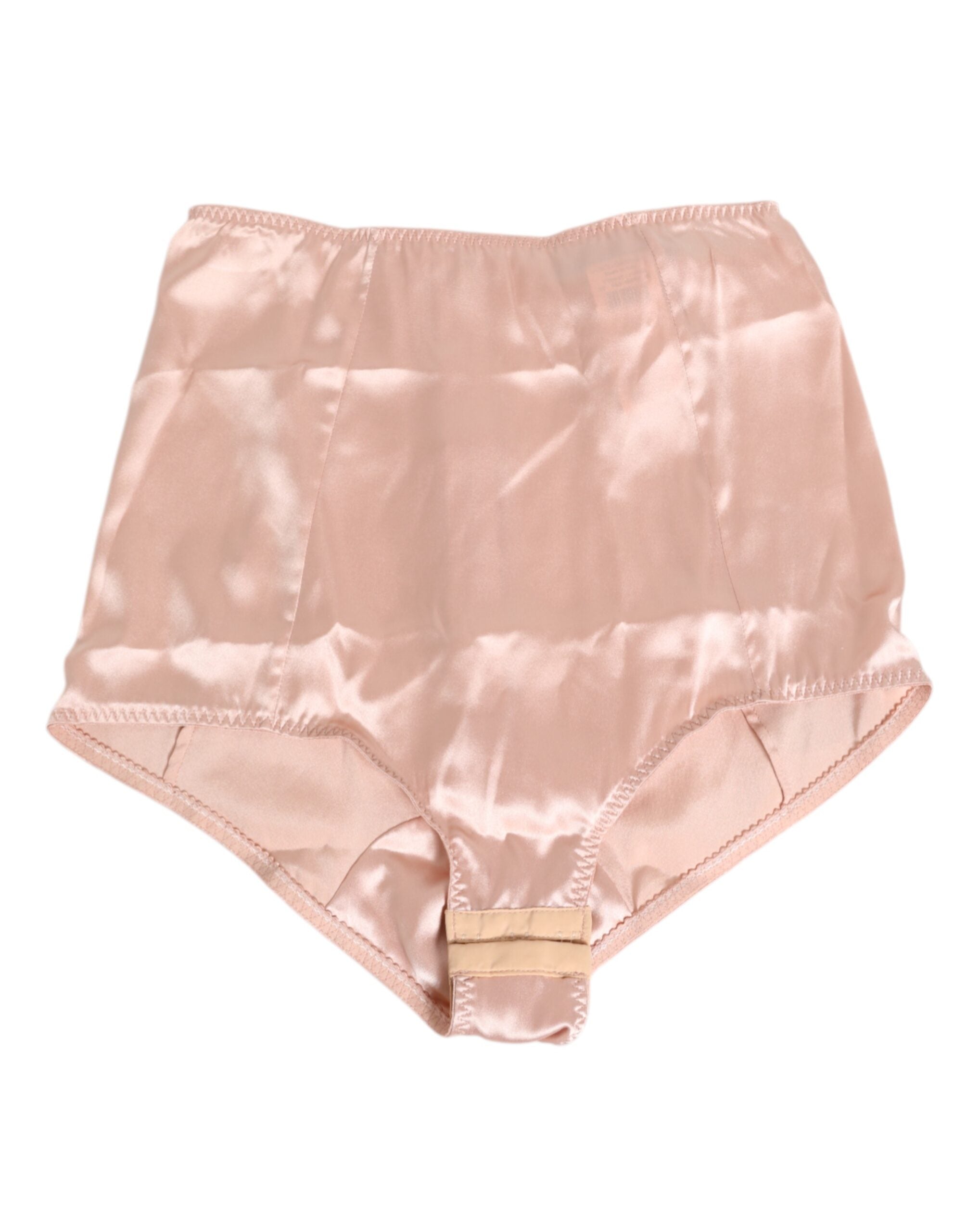 Pink Acetate High Waist Shorts Panty Underwear - ventzia