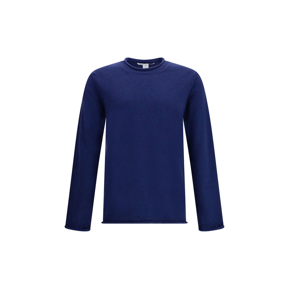Blue Wool Sweatshirt - ventzia