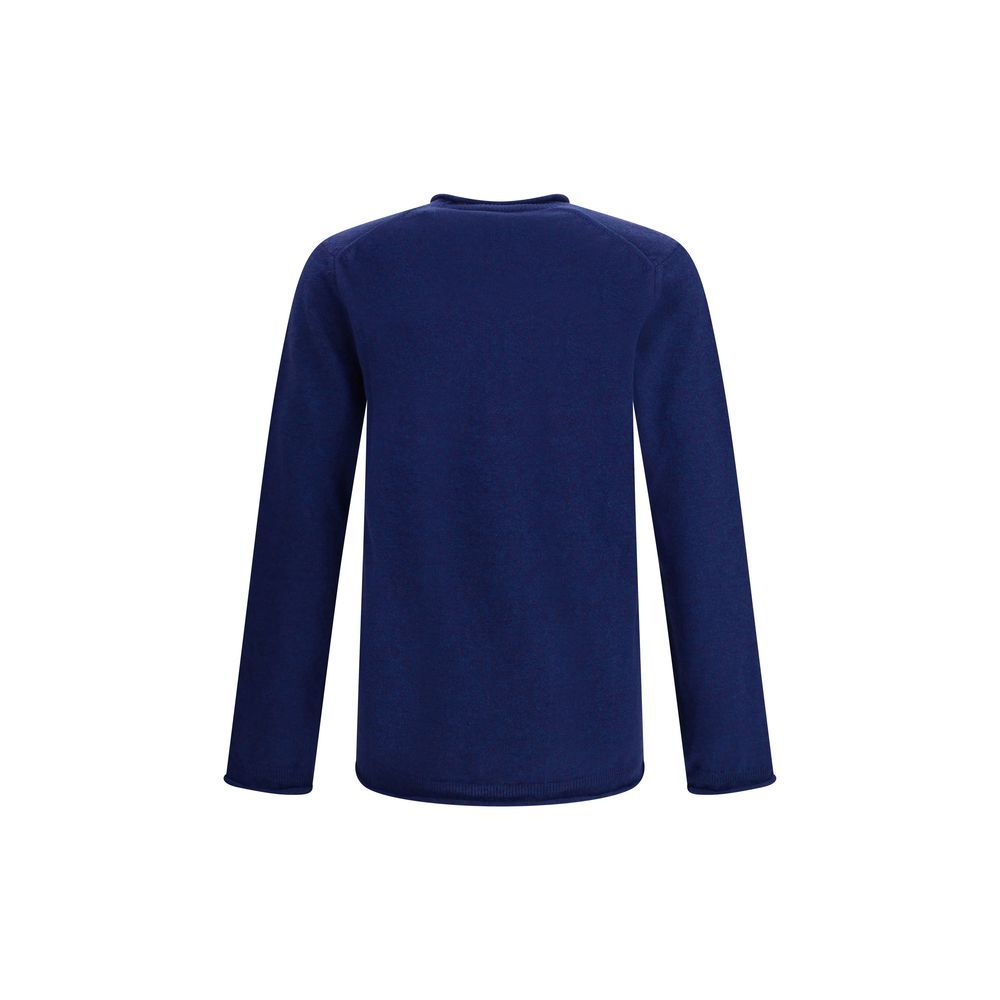 Blue Wool Sweatshirt - ventzia