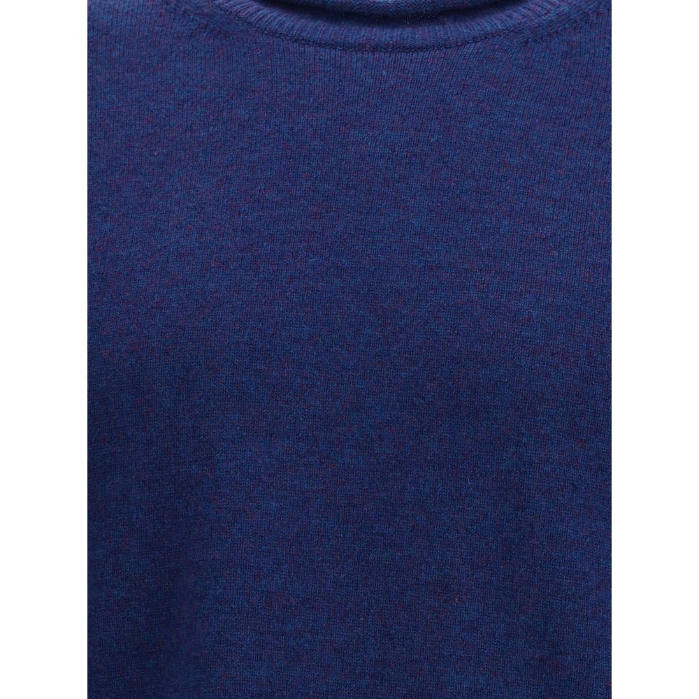 Blue Wool Sweatshirt - ventzia