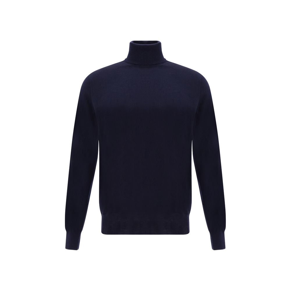 Blue Cashmere Sweater - ventzia