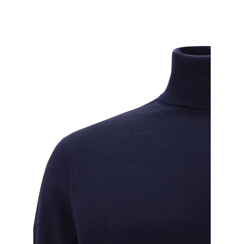 Blue Cashmere Sweater - ventzia