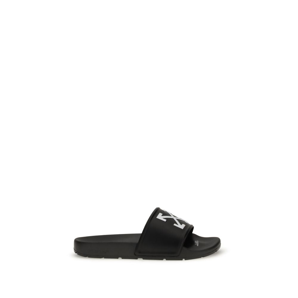 Black Polyethylene Sandals - ventzia