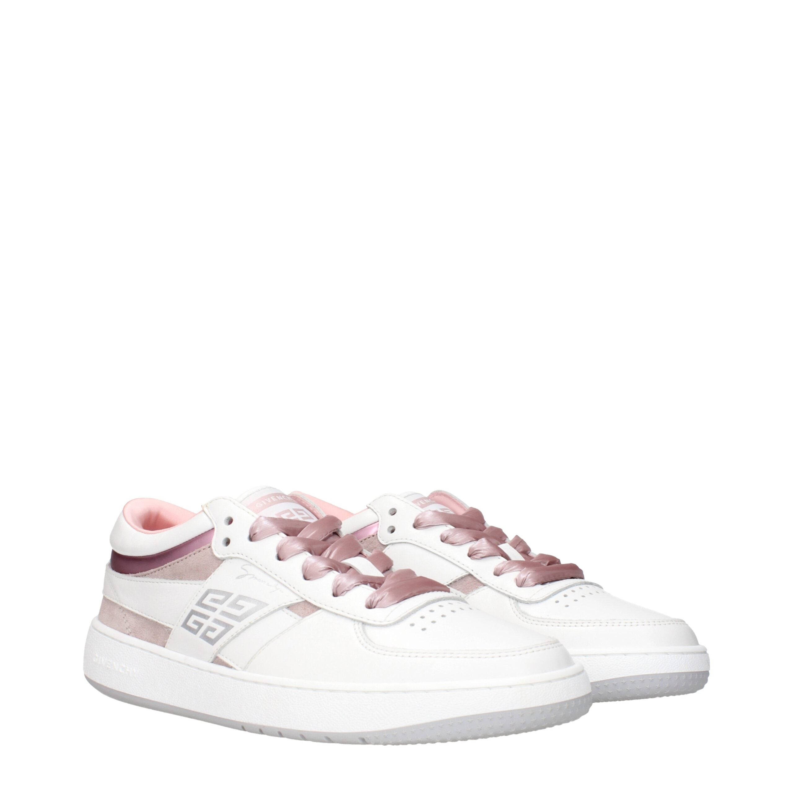 White Leather Low Top Sneakers - ventzia