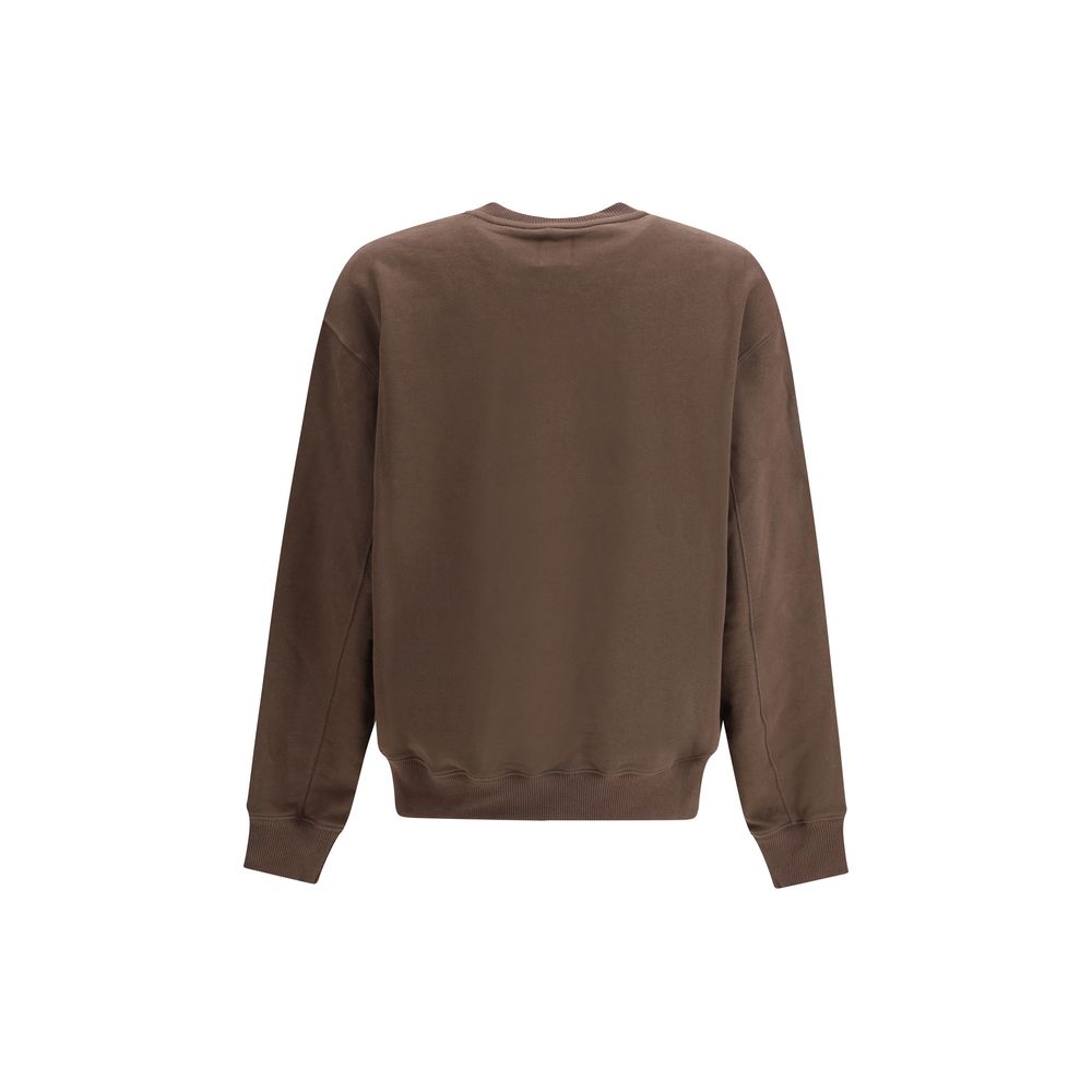 Brown Cotton Sweatshirt - ventzia