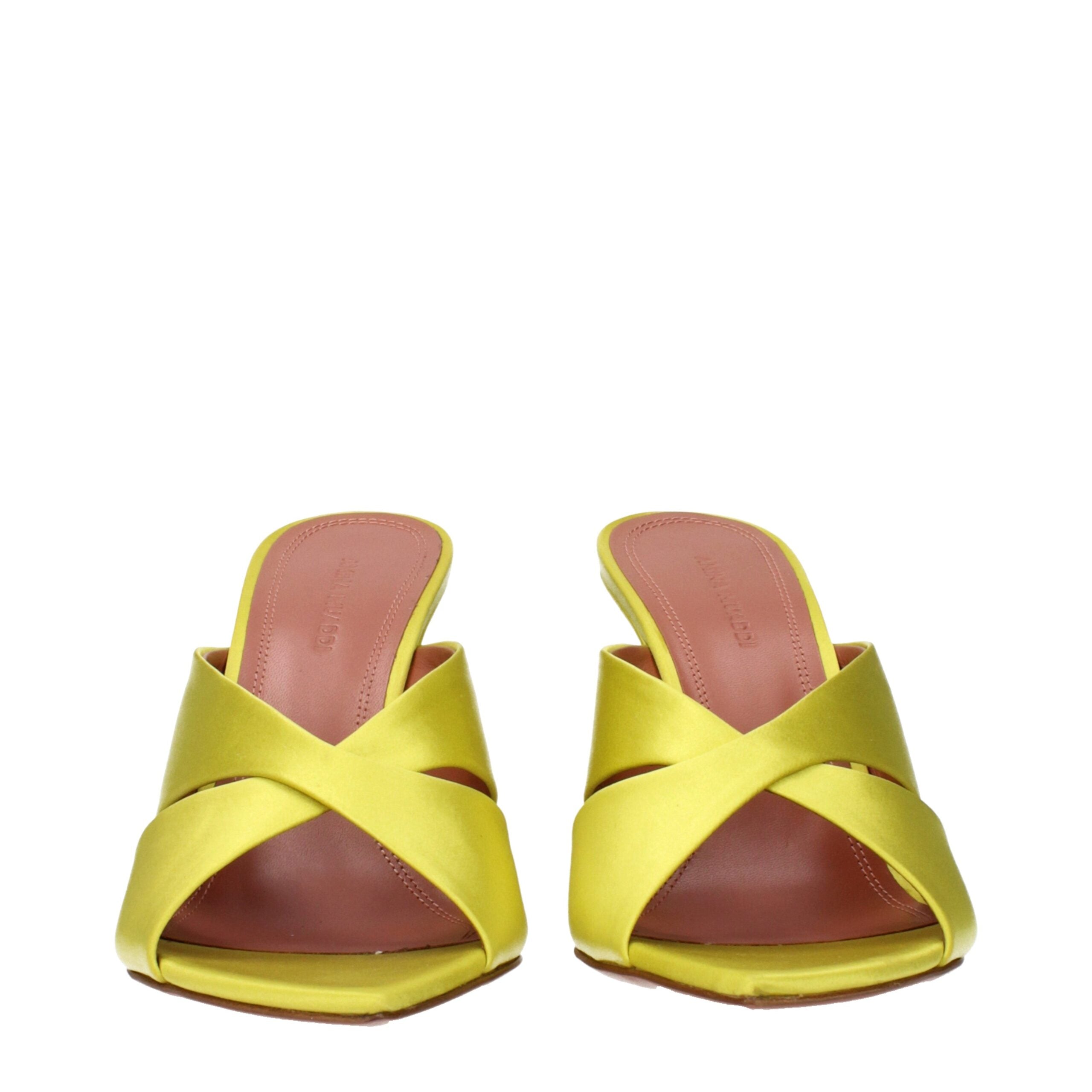 Green Satin Stiletto Heel Sandals - ventzia