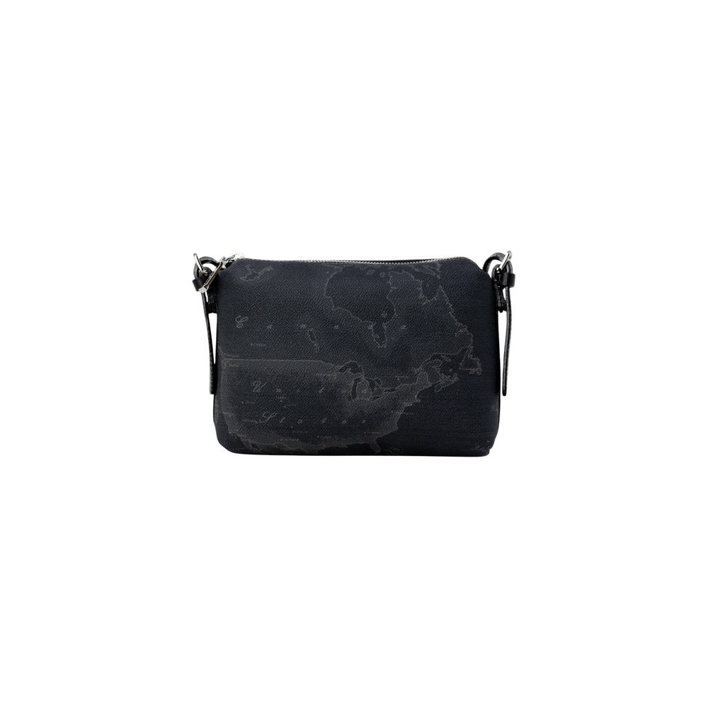 Black Polyester Handbag - ventzia