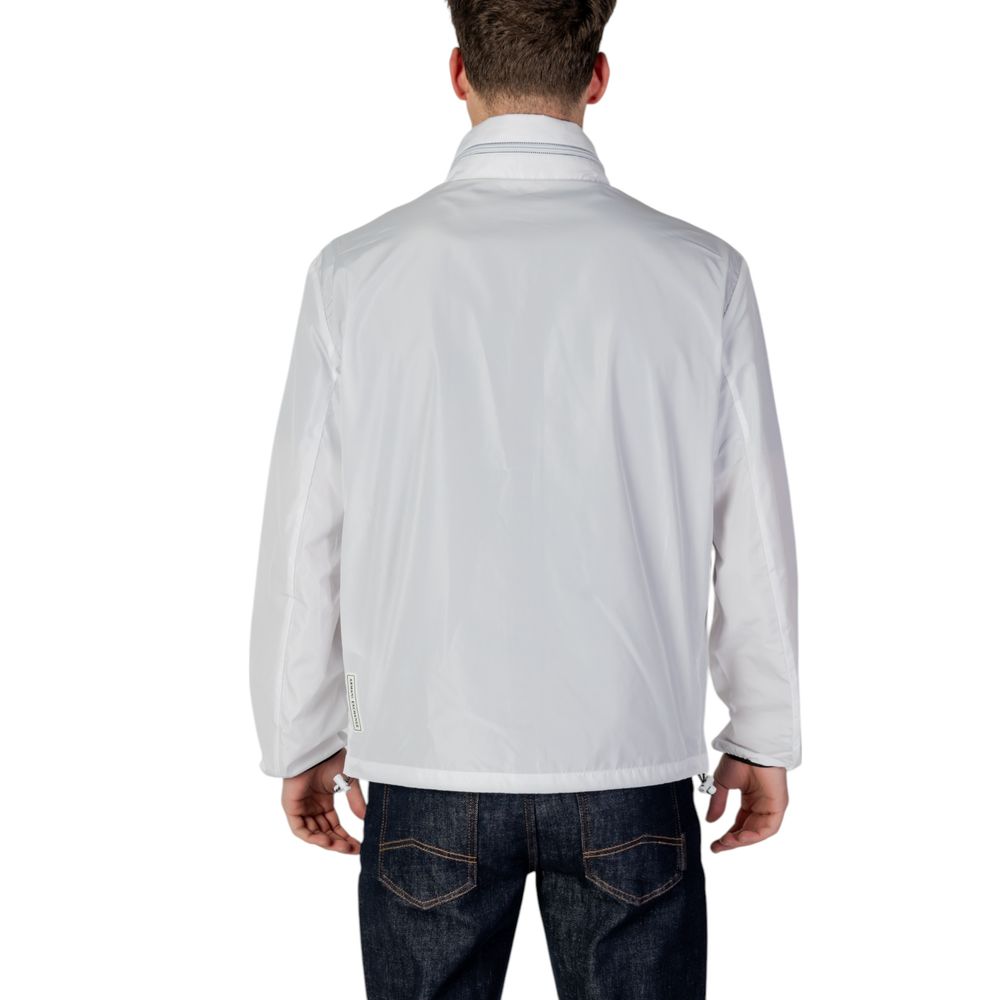 White Polyester Shell Jacket - ventzia