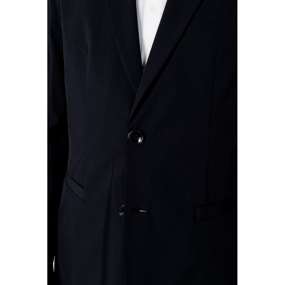 Blue Cotton Blazer - ventzia