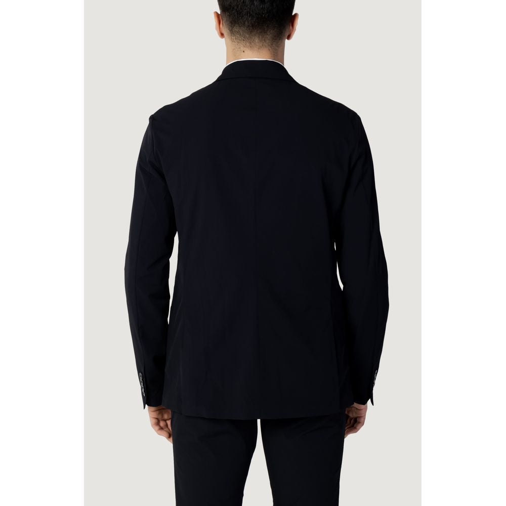 Blue Cotton Blazer - ventzia