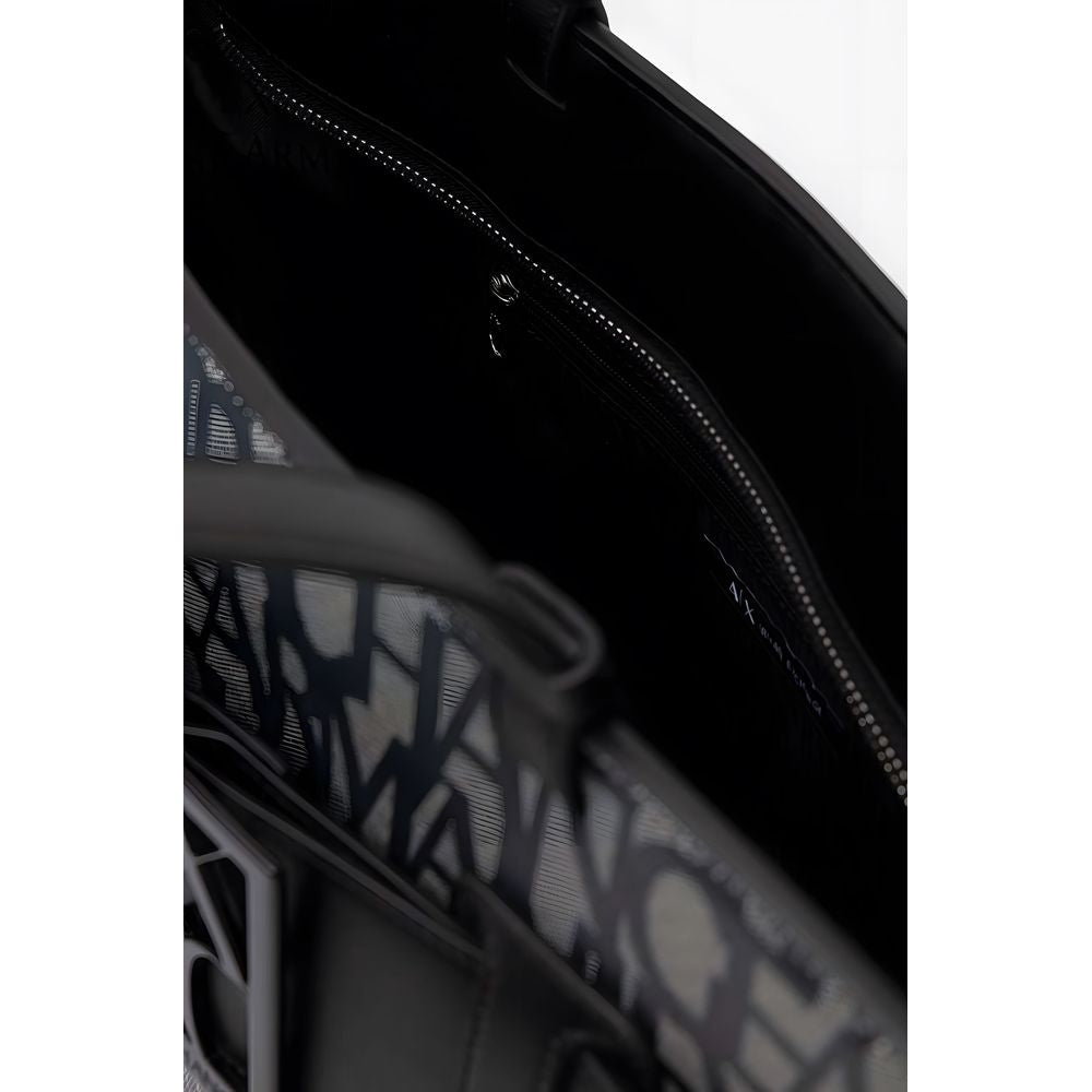 Black Polyethylene Handbag - ventzia
