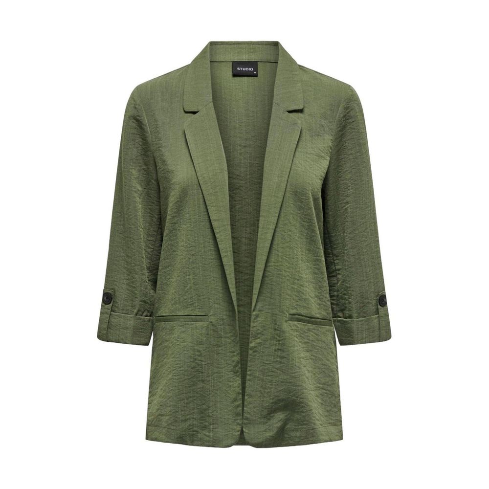 Green Viscose Blazer - ventzia