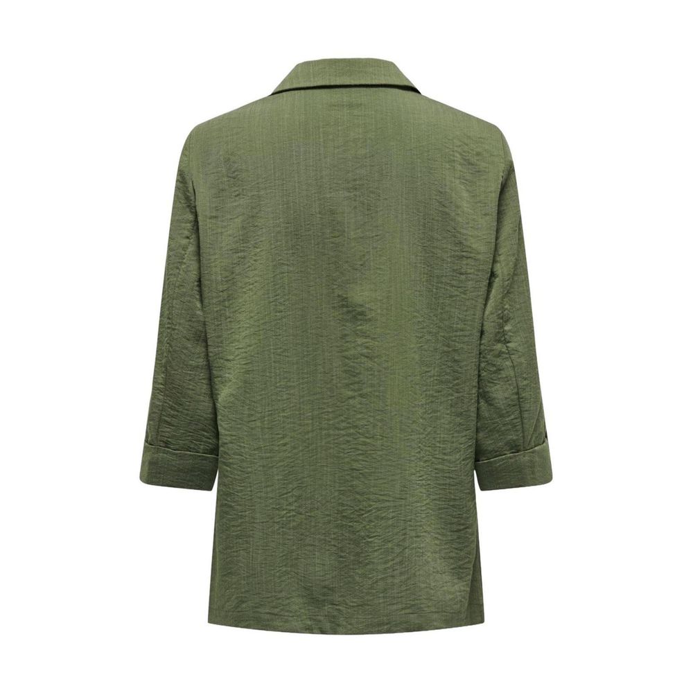 Green Viscose Blazer - ventzia