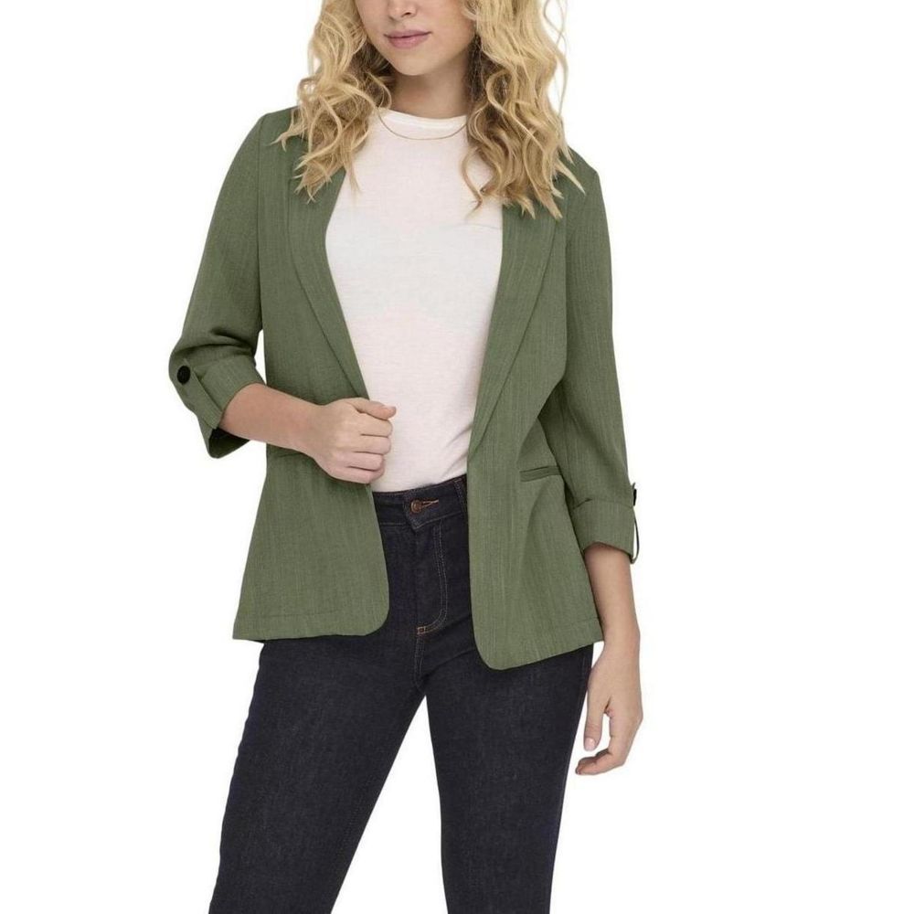 Green Viscose Blazer - ventzia
