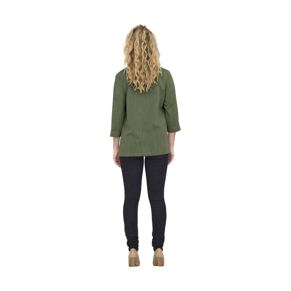 Green Viscose Blazer - ventzia