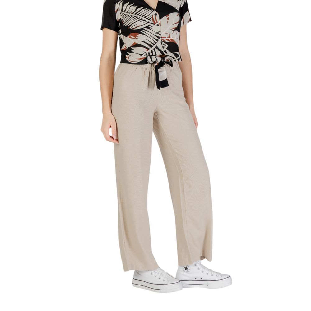 Beige Linen Pant - ventzia