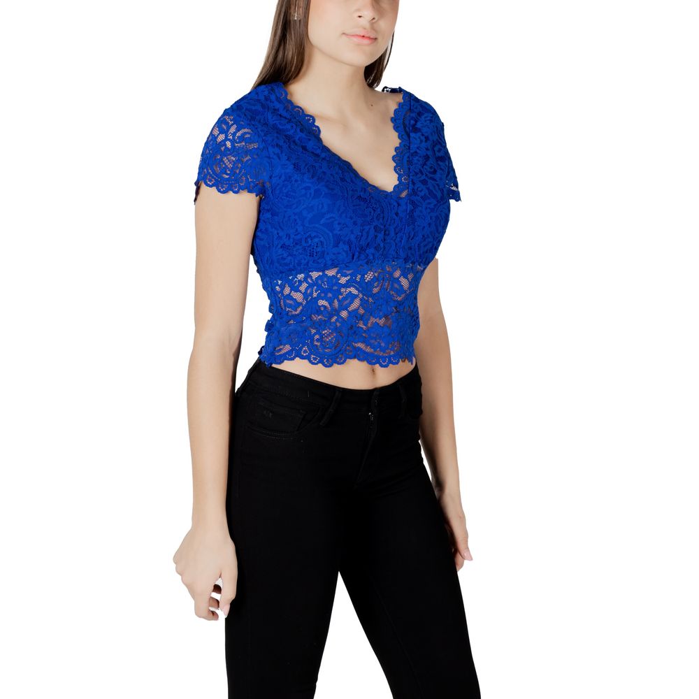 Blue Polyamide Top - ventzia
