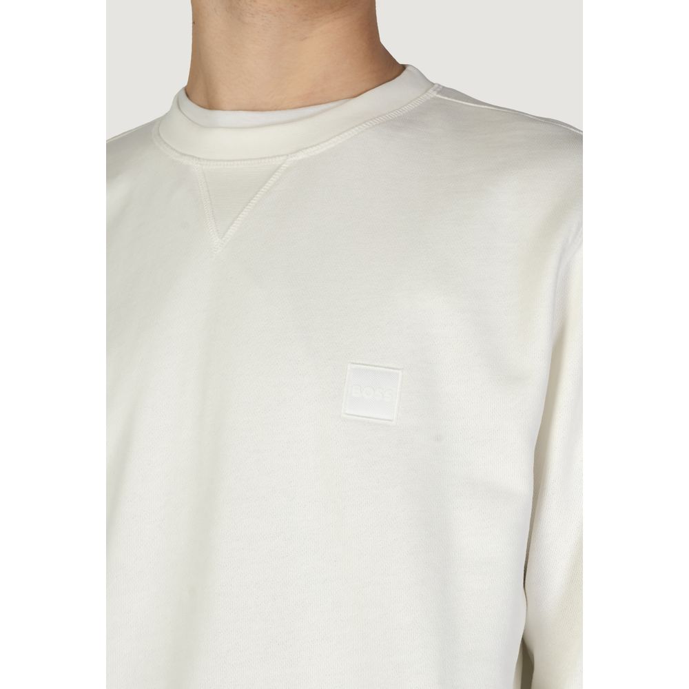 White Cotton Sweatshirt - ventzia