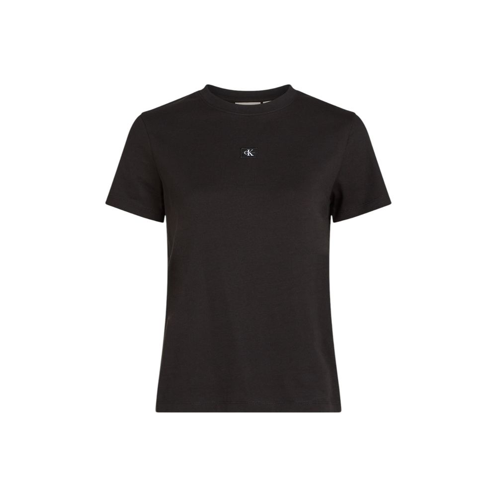 Black Recycled Cotton T-Shirt - ventzia