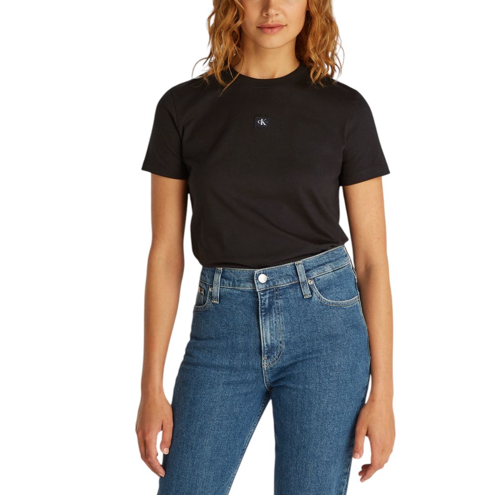 Black Recycled Cotton T-Shirt - ventzia