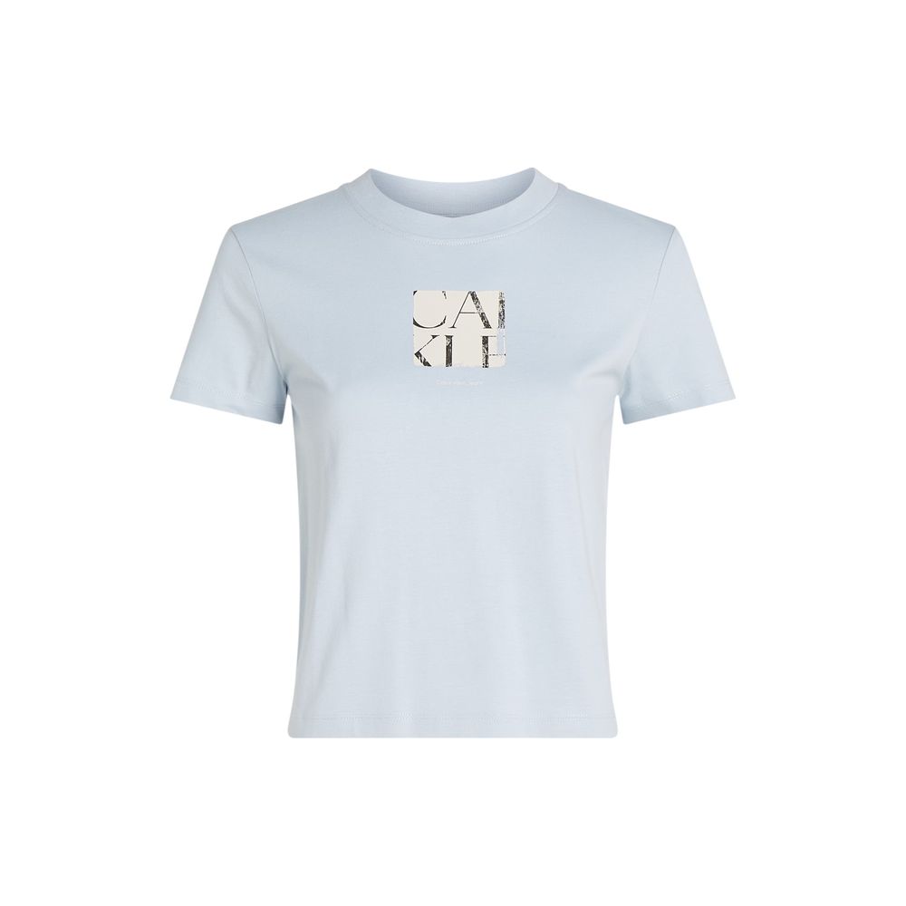 Blue Recycled Cotton T-Shirt - ventzia