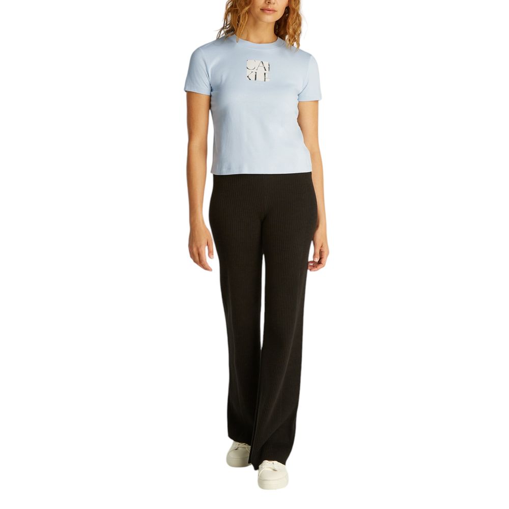 Blue Recycled Cotton T-Shirt - ventzia