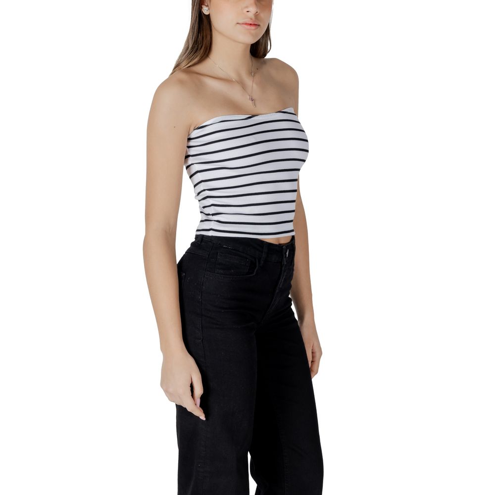 White Recycled Cotton Top - ventzia