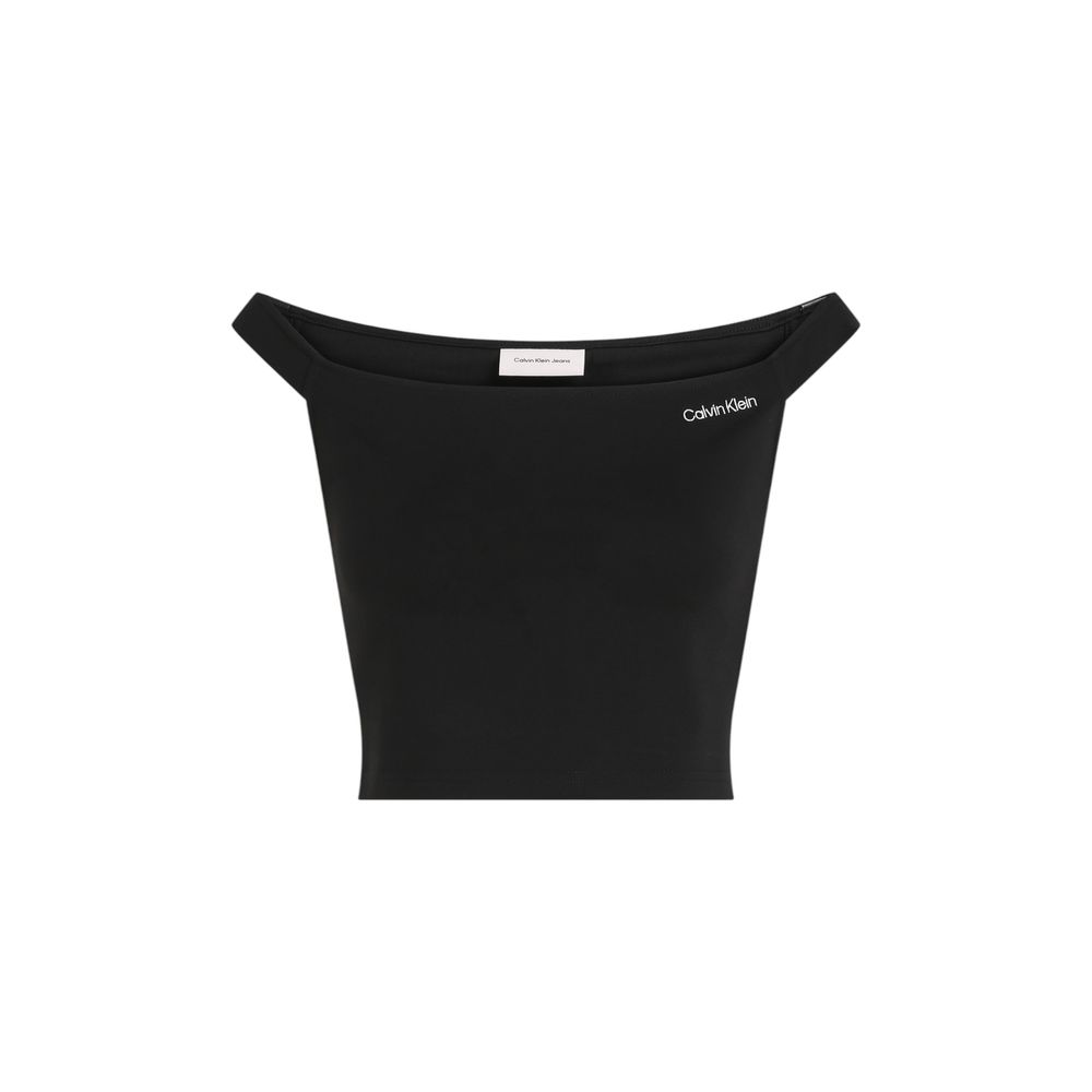 Black Viscose Top - ventzia