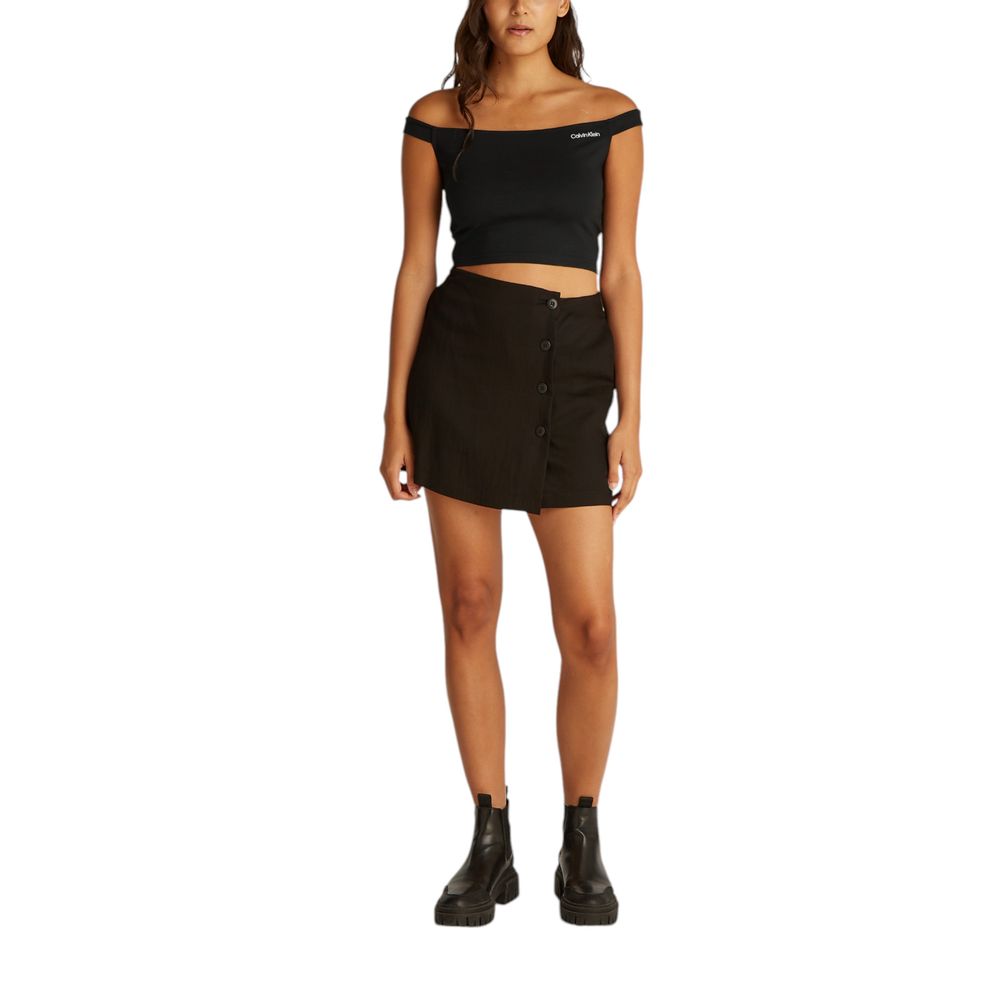 Black Viscose Top - ventzia