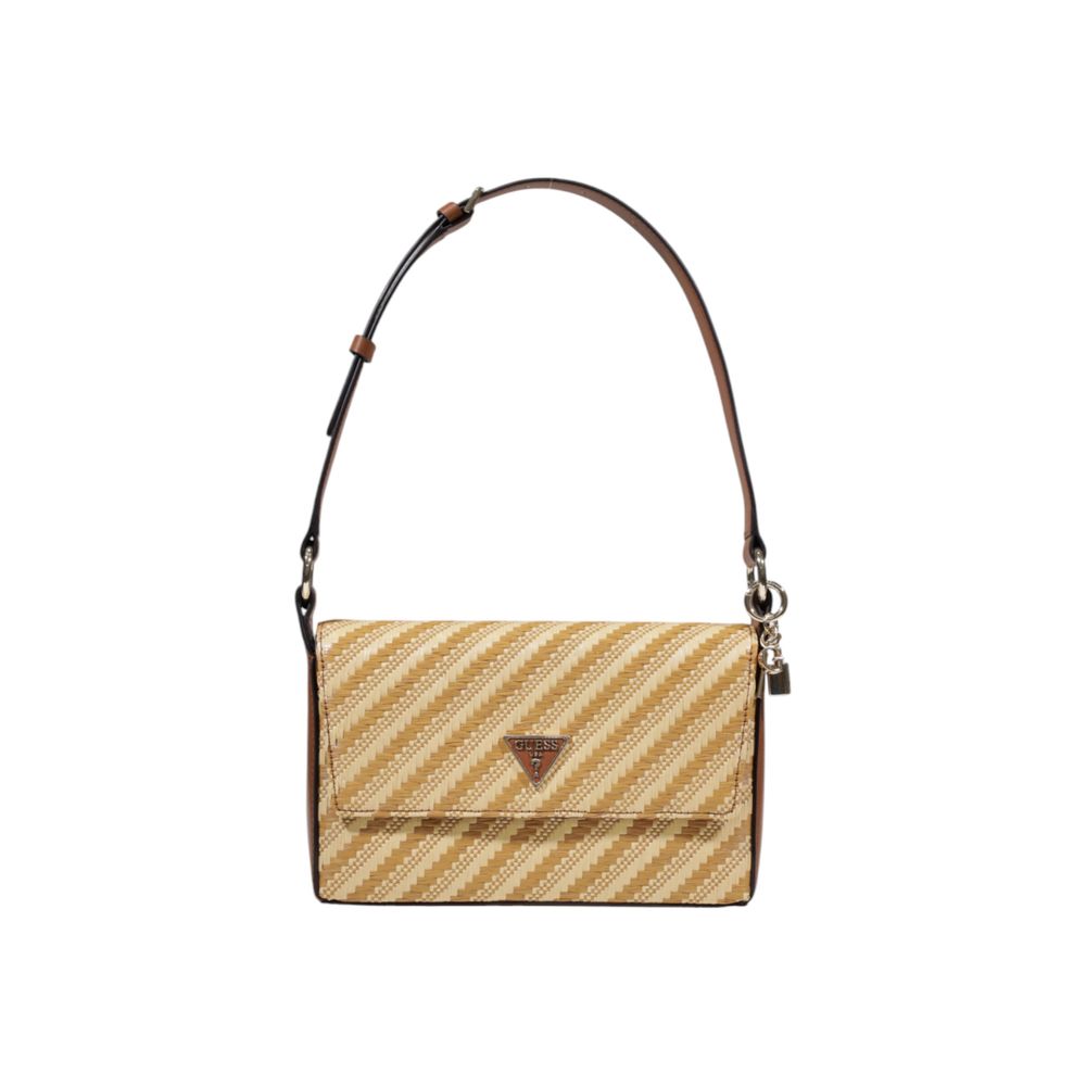 Beige Polypropylene Handbag - ventzia