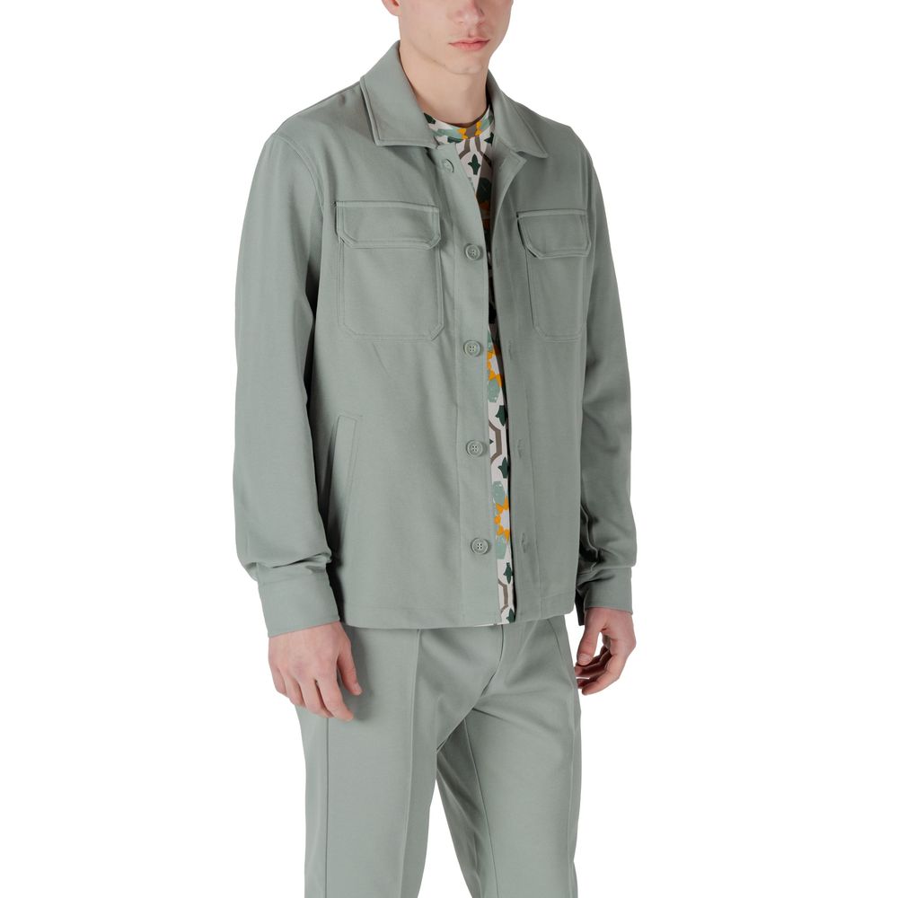 Green Polyester Shirt - ventzia