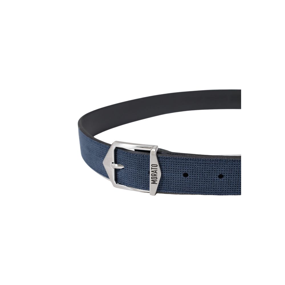 Blue Leather Regular Belt - ventzia