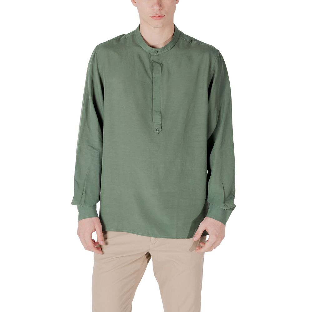 Green Lyocell Shirt - ventzia