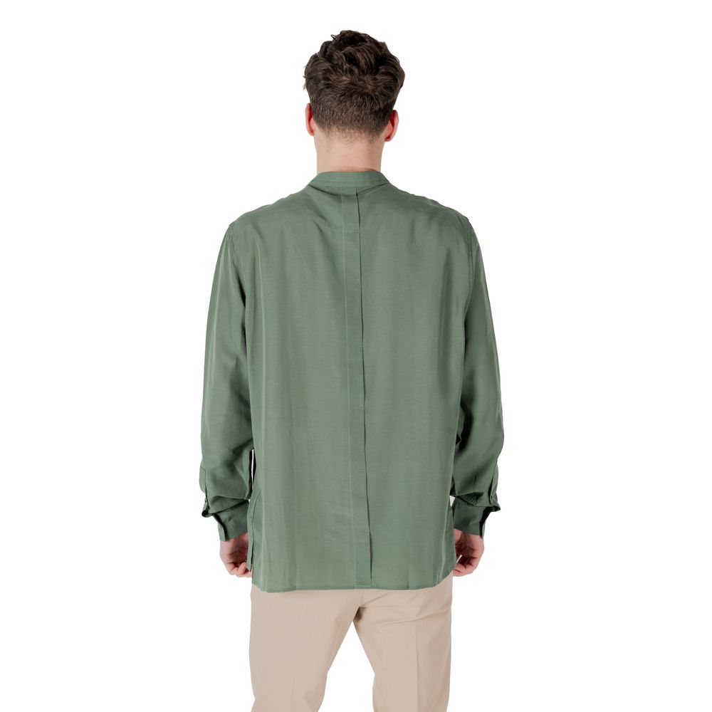 Green Lyocell Shirt - ventzia
