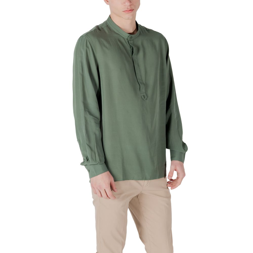 Green Lyocell Shirt - ventzia