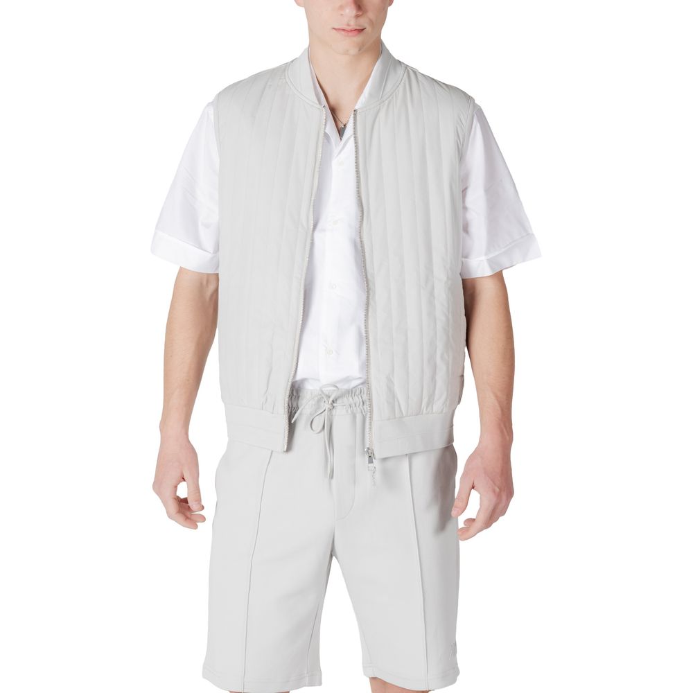 Gray Cotton Bomber