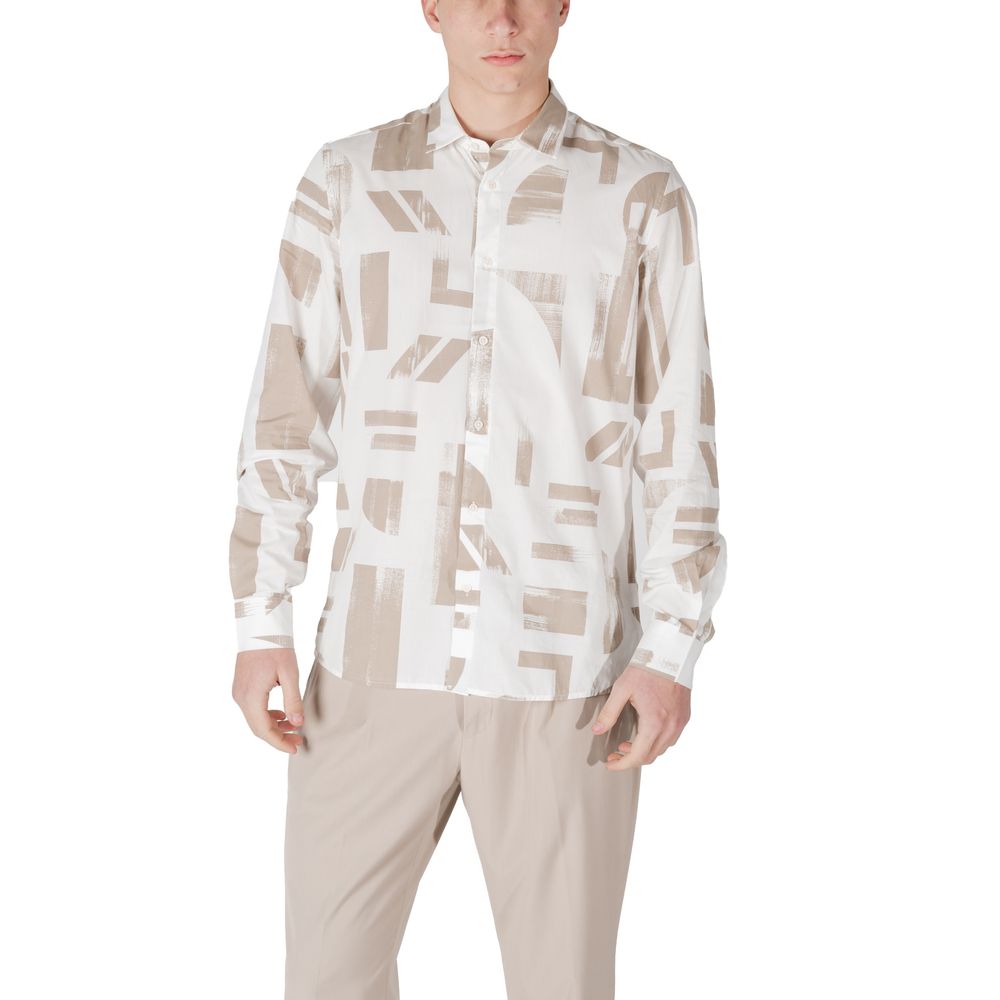 Beige Viscose Shirt - ventzia