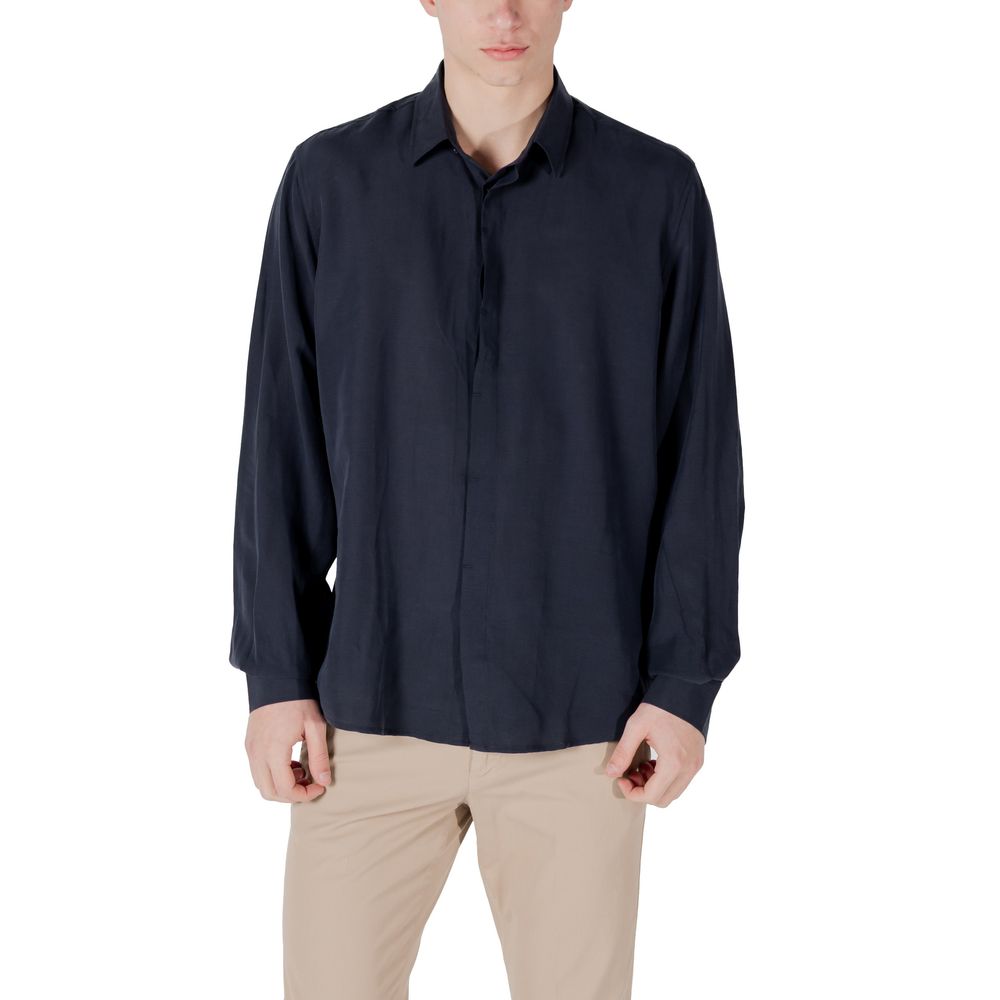 Blue Lyocell Shirt - ventzia