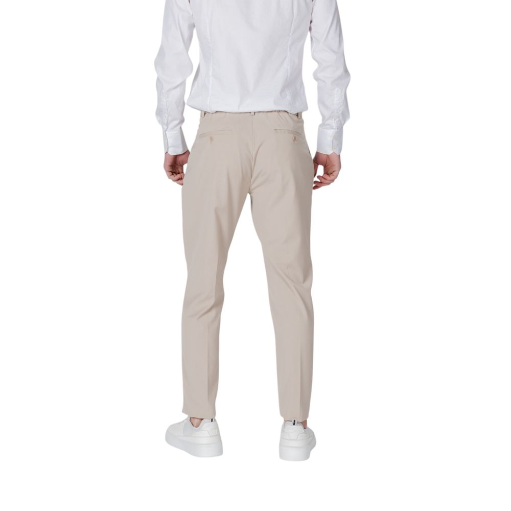 Beige Polyester Pant - ventzia