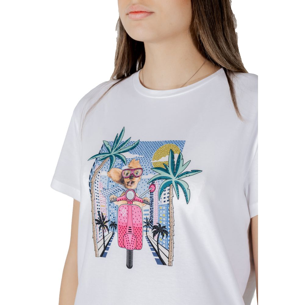 White Cotton T-Shirt - ventzia