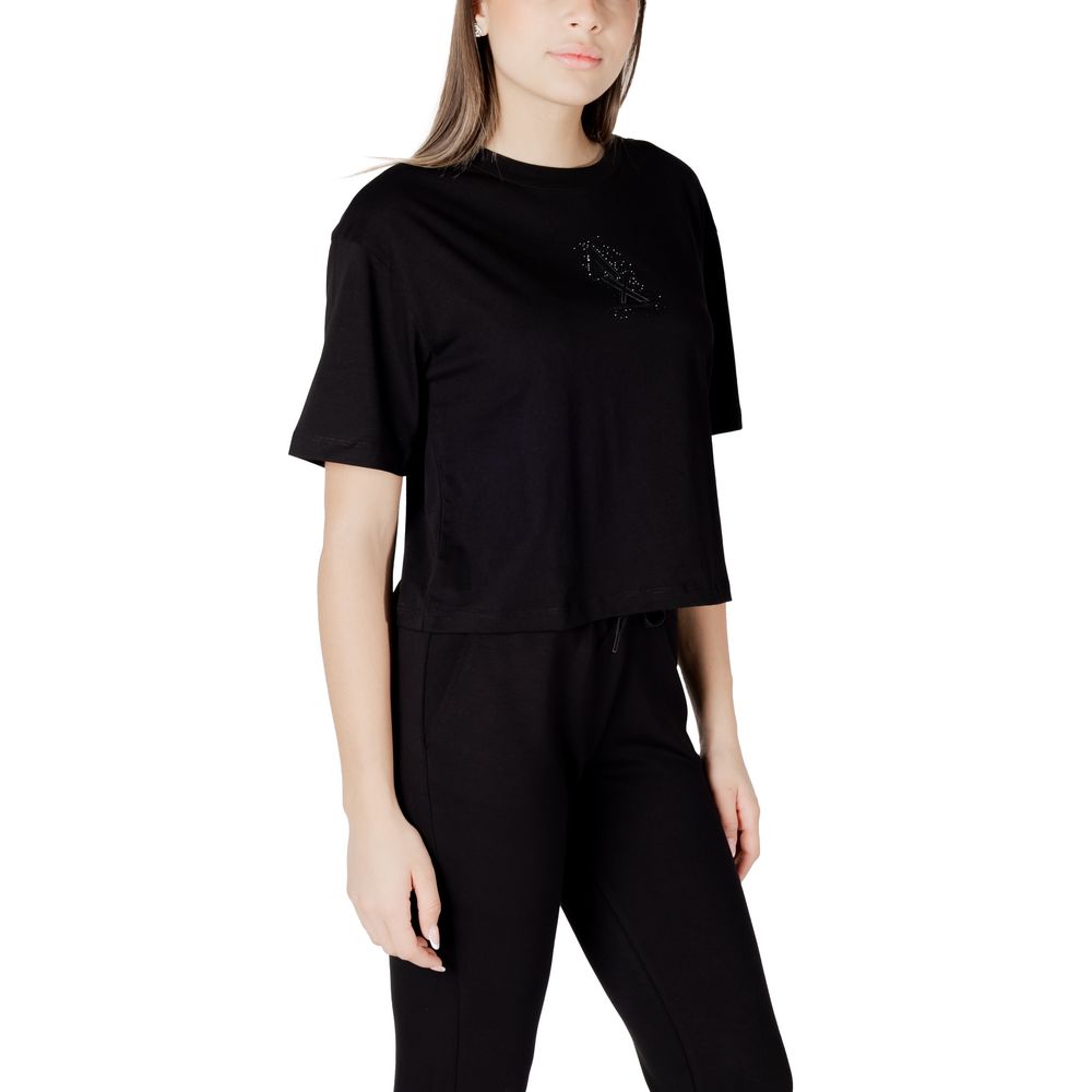 Black Cotton T-Shirt - ventzia